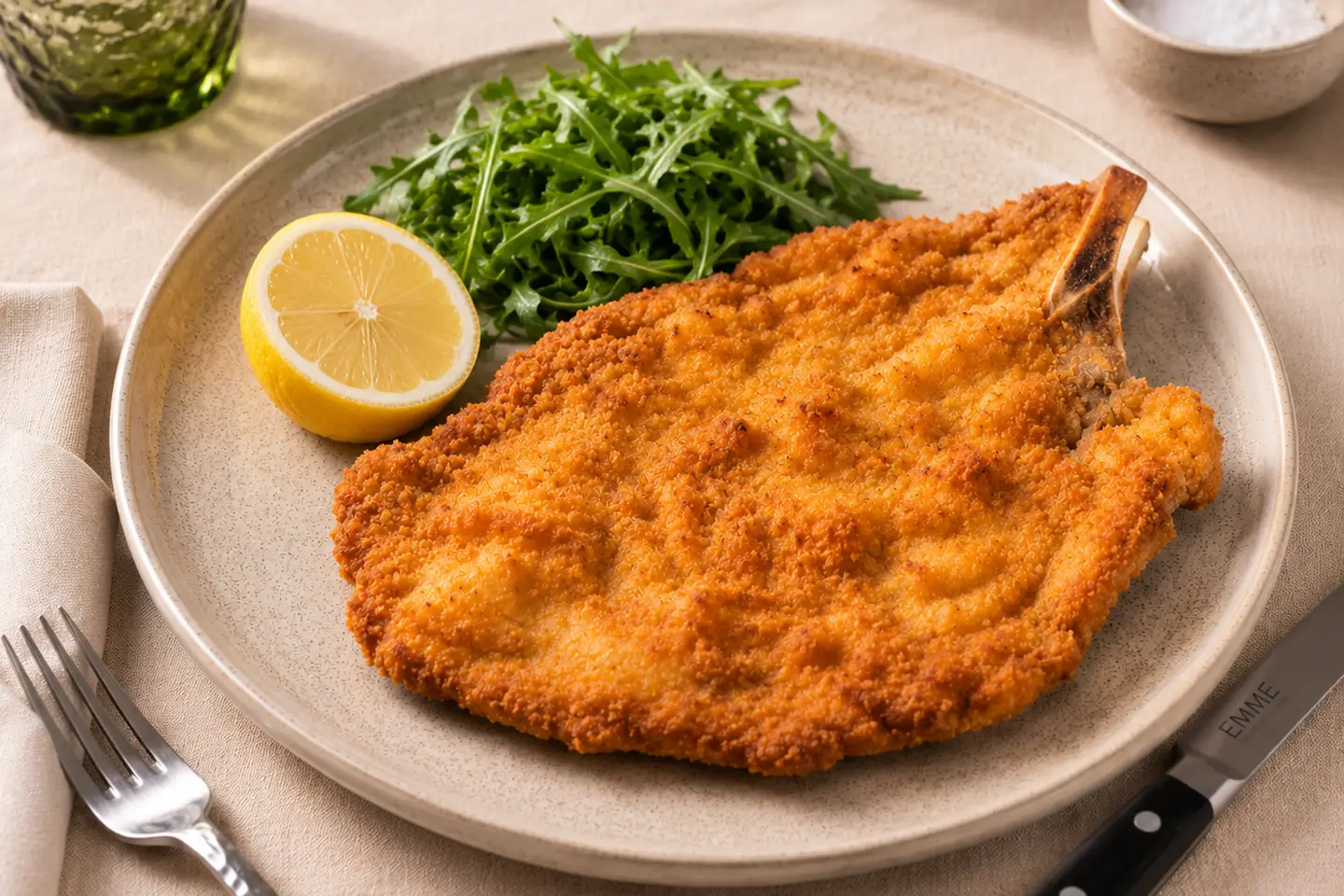 Cotoletta di vitello con osso alla milanese